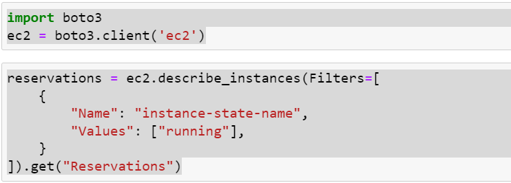 How to describe AWS EC2 instance using Python boto3